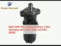BMR OMR 100 F Hydraulische motor, 2 Bolt Montage met 25 mm as en NEG BREK