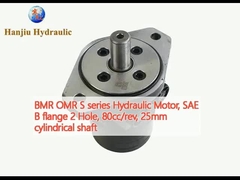 BMR OMR S-serie Hydraulische motor, SAE B-flens 2 gat, 80cc/omwenteling, 25mm cilindrische as