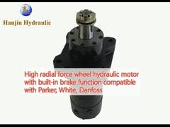 High radial force wiel hydraulische motor met ingebouwde remfunctie compatibel met Parker, White, Danfoss