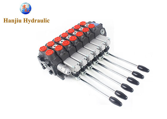 DCV Directional Control Valve Hydraulic 15.8GPM High pressure valve with handle at 180°