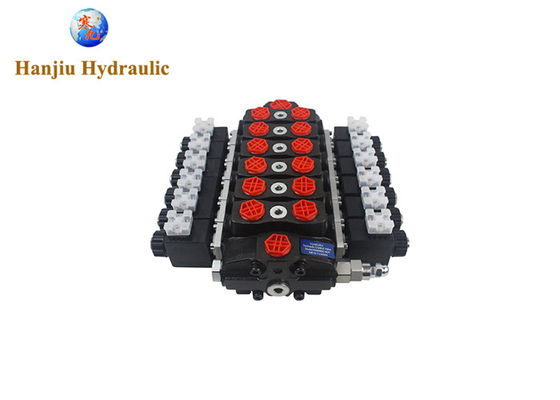 HSSD8DC 6 Spool Solenoïde Directionele Hydraulische Sturing Valve Geschikt voor Landbouw Tractor En Constructie Sanitaire Mijnbouw