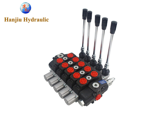 5 Bank 3-positie HSSD8-serie Hydraulische sectie klep 31.5Mpa 80 L/min Stroom