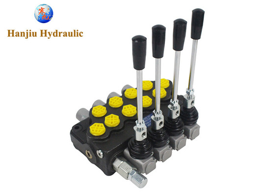 HSSD5 Handmatige richtingscontrole klep 4 Bank Cylinder Spool Monoblock Type Hydraulische richtingscontrole klep