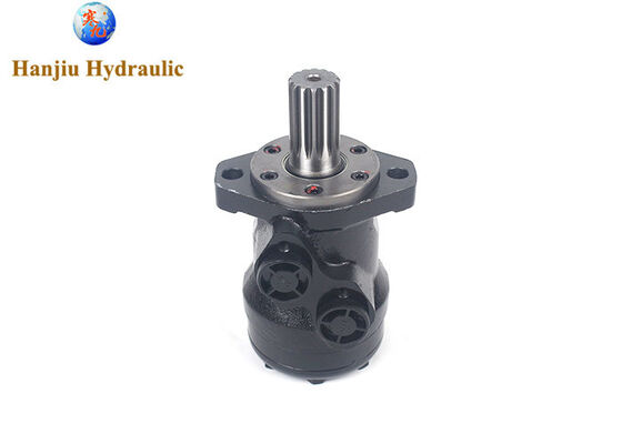 Hydraulische orbitaalmotor BMR80 met 2 boutenflens, spline-as, BSPP-poorten